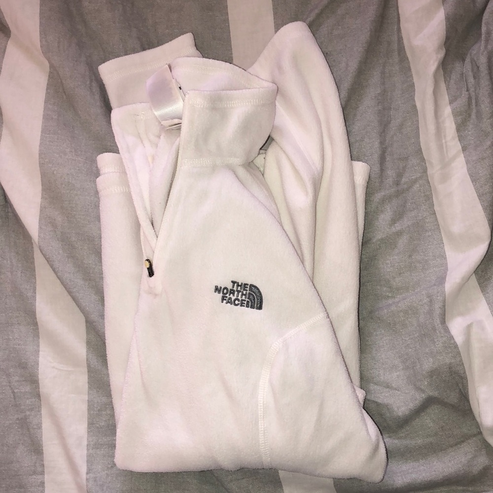 North Face quarter zip fleece sweate- size small